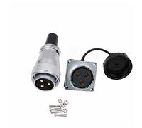 Hangton ws28 3 pines Aviación redondo conector metálico macho hembra 50A a prueba de polvo Heavy Duty Power AC Solar Automóvil Aplicación exterior