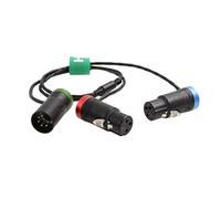 HangTon XLR 5 pines Audio Y Cable para grabadora de micrófono a Sony Venice ARRI Alexa LF SXT Amira Varicam Cámara 2 XLR3F Perfil bajo 50cm
