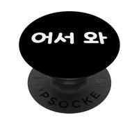 Hangul - Linda Palabra Coreana Divertida Come On In PopSockets PopGrip Adhesivo