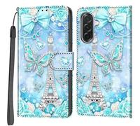 Haninsuze Funda de piel sintética tipo cartera para Samsung Galaxy A37 / A36, con función atril, magnética, multipatrón, compatible con Samsung A37 5G, torre