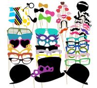 HANIUTTY 58 Piezas Photo Booth Props, Atrezzo para Photocall Cumpleaños y Bodas