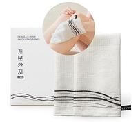 Hanji - Toalla exfoliante coreana, 2 unidades, manoplas de baño para exfoliar el cuerpo, sin irritación de la piel, corteza de morera coreana, reutilizable, suave y suave