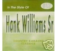 HANK WILLIAMS Sr Country Karaoke Classics CDG CD de música
