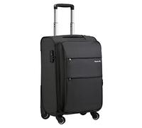 Hanke 20 Inch Expandable Carry On Luggage 22x14x9 Airline Approved Softside Suitcases with Wheels Lightweight Travel Luggage Rolling Suitcase with Lock for Men and Women.(Dark Gray)