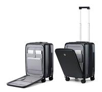 Hanke Grace Maletas con Ruedas, Equipaje de Mano rígido Aprobado por aerolíneas, Maleta de Viaje Ligera de 51 cm, Equipaje TSA para Viajes de Negocios Cortos de 2 a 3 días, Negro Azabache, 20 Inch