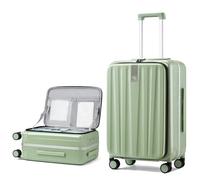Hanke Maleta de cabina con apertura frontal, Verde bambú, Front Opening 26-inch, Equipaje de mano