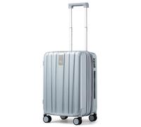 Hanke Maleta de mano ligera de 20 pulgadas, maleta rígida de policarbonato con ruedas, gris, 20 Inch Expandable, Equipaje de mano