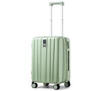 Hanke Maleta de mano ligera de 20 pulgadas, maleta rígida de policarbonato con ruedas, Verde bambú, 20 Inch Expandable, Equipaje de mano
