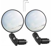hankousi 2 espejos retrovisores ajustables a 360 ° para bicicletas de ciudad, montaña y bicicletas eléctricas (7 cm)