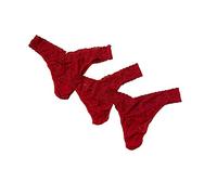 hanky panky Original Rise, Talla Regular y Talla Plus, Pack de 3, rojo, Einheitsgröße Große Größen