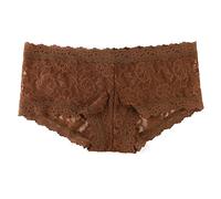 Hanky Panky Pantal n corto de encaje para mujer, Macchiato, Large
