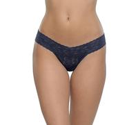 Hanky Panky Signature Lace Tanga de Tiro Bajo, Azul (Navy Blue), Talla Única para Mujer