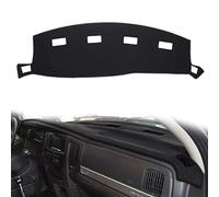 HanLanKa Cubierta de Tablero para Dodge Ram 1500 2500 3500 2002 - 2005 Alfombra Negra Dash Cover Mat, Custom Fit Dashboard Protector, fácil instalación, Reduce el Brillo