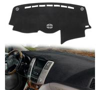 HanLanKa Cubierta para salpicadero Compatible con Lexus RX330 2004-2006, RX350 2007-2009, RX400h 2006-2008 en Negro con Agujeros centrales para Altavoces