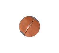 HANLI Pulsera para Mujer - Pulsera de Ojo Malvado 14K Oro Bañado Cadena Cubana Ajustable con Circonitas Joyería Elegante para Uso Diario Regalo para Ella