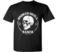 HANLINMY Broken Skull Ranch Mens T-Shirt - BSR X MF IPA Challenge Black S