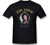 HANLINMY Dr.Dre The Chronic Men's Basic Super Soft Cotton T-Shirt Summer Black S