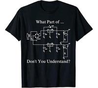 HANLINMY Electrical Engineer T-Shirt Gift Funny Engineering Sarcasm Printed T Shirt Cotton Man Plain Black XL