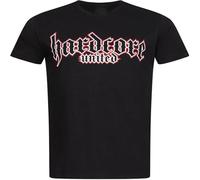 HANLINMY Hardcore United T-Shirt Big Front Men's Shirt Black L