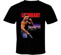 HANLINMY Lionheart Jean-Claude Van Damme Movie Fan T Shirt Black L