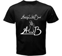 HANLINMY Men's Average Band Awb Logo Funk R&B Soul T-Shirt White M