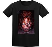 HANLINMY Men's T-Shirt Trippie Redd Monster Comfortable Casual Graphic Tops Black XXL