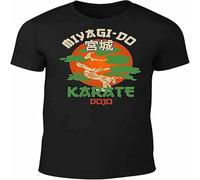 HANLINMY Miyagi Do Jo Mens t-Shirt Inspired by Karate Kid Film Funny Martial Art Retro Cool Black M