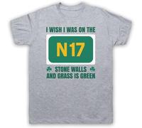 HANLINMY Nicklaus Saw Doctors I Wish Was ON The N17 Stone Walls Irish Mens T Shirt Grey XXL