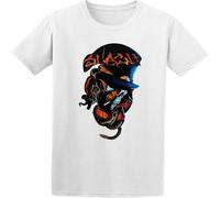 HANLINMY Orange Letters Hat Crossbones T-Shirt Comfortable Casual Graphic Tops White 3XL