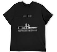 HANLINMY Oresund The Bridge Bron Broen Scandi Noir Tastic Killing Cult TV T-Shirt Black L