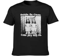 HANLINMY OTC Shinning Horror Redrum Movie Grady Twins Scary Creepy Halloween T-Shirt Black 3XL