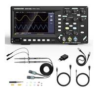 HANMATEK 2 en 1 Osciloscopio Digital Generador de señal DDS DOS1102S con Ancho de Banda de 110 mhz, 2 Canales y Pantalla TFT-LCD, Frecuencia de Muestreo de 500 MS/s *2