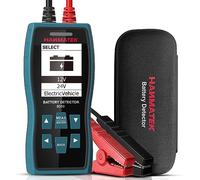 HANMATEK Comprobador de Batería de Coche 12V / 24V, 100-2000 CCA Medidor de Corriente de Inicio, Probador de Carga de Batería para Automóvil Camiones Motocicleta Barcos- BD10