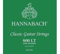 Hannabach Classical Guitar Strings Series 800 Low Tension silver-plated 3piece treble set, 8008LT, cuerdas para guitarra (alambre de cobre plateado, para guitarras clásicas de nivel básico)
