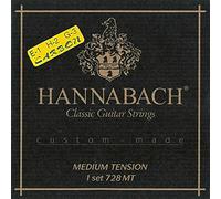 Hannabach Cuerdas de guitarra clásica Serie 728 Low Tension Custom Made - Juego con agudo de Carbón - 728LTC