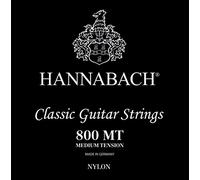Hannabach Classical Guitar Strings Series 800 Low Tension plateado A5w, 8005MT, Cuerdas para guitarra (alambre de cobre plateado, baja tensión, para guitarras clásicas básicas)