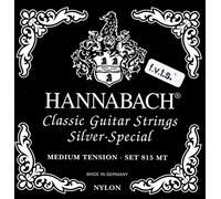 Hannabach cuerdas para guitarra clásica serie 815 F.V.T.S set Medium Tension Silver Special (cuerda de alta calidad, multiuso para casi todos los instrumentos, cuerdas para guitarra clásica)