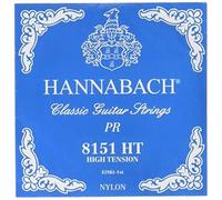 Hannabach Cuerdas para Guitarra Clásica Serie 815, Tensión Alta, E1, Mi1, Plateado Especial