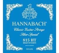Hannabach Cuerdas para Guitarra Clásica Serie 815, Tensión Alta, Plateado Especial, Set