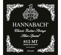 Hannabach Cuerdas para Guitarra Clásica Serie 815, Tensión Media, Plateado Especial, Set