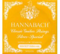 Hannabach Cuerdas para Guitarra Clásica Serie 815, Tensión Muy Baja, D4w, Plateado Especial