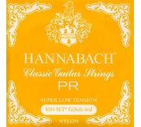 Hannabach Cuerdas para Guitarra Clásica Serie 815, Tensión Muy Baja, G3, Sol3, Plateado Especial