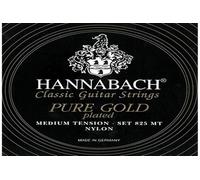 Hannabach Cuerdas para Guitarra Clasica, Serie 825, 3 Cuerdas Graves, Tension Media, Dorado Especial