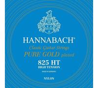 Hannabach Cuerdas Para Guitarra Clasica, Serie 825 Tension Alta Dorado Especial - Juego completo