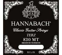Hannabach Cuerdas para guitarra clásica, tercera guitarra, 830MT560, juego para longitud de escala 560 mm, tensión media
