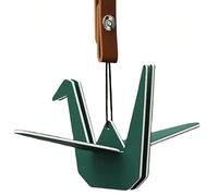 HannaFires Ambientador de coche de grúa de origami de cuero y cartulina premium, difusor de aroma colgante para vehículos, perfume de coche de larga duración, regalo