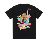 Hannah Montana 90s Forever Graphic T Shirts Men Women's Clothing Vintage Hip Hop Style T Shirt Black M