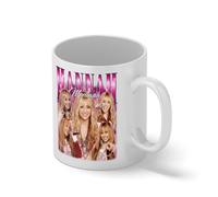 Hannah Montana Vintage Y2K Pop Star Collage Mug - 2000s Nostalgia Retro Coffee Cup Gift Blanco taza Mug