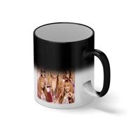 Hannah Montana Vintage Y2K Pop Star Collage Mug - 2000s Nostalgia Retro Coffee Cup Gift Taza de café negro mágico Mug