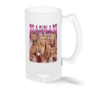 Hannah Montana Vintage Y2K Pop Star Collage Mug - 2000s Nostalgia Retro Coffee Cup Gift Transparente taza de Stein de la cerveza 0.5L